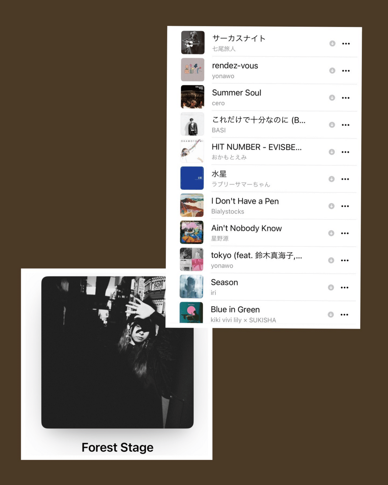 Forest Stageの作品と選曲